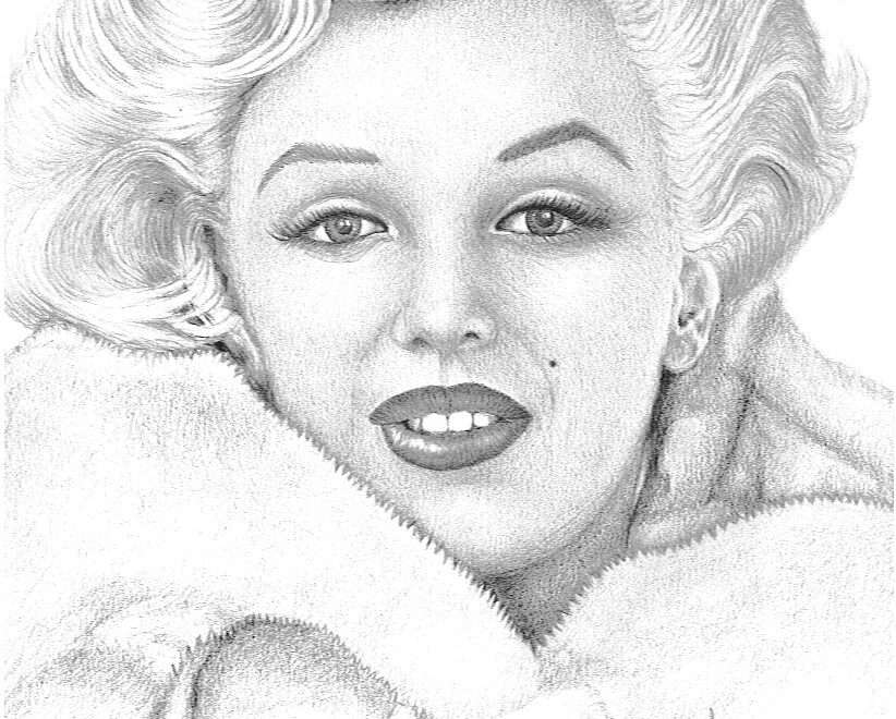 Marilyn Monroe Coloring Page At GetColorings Free Printable