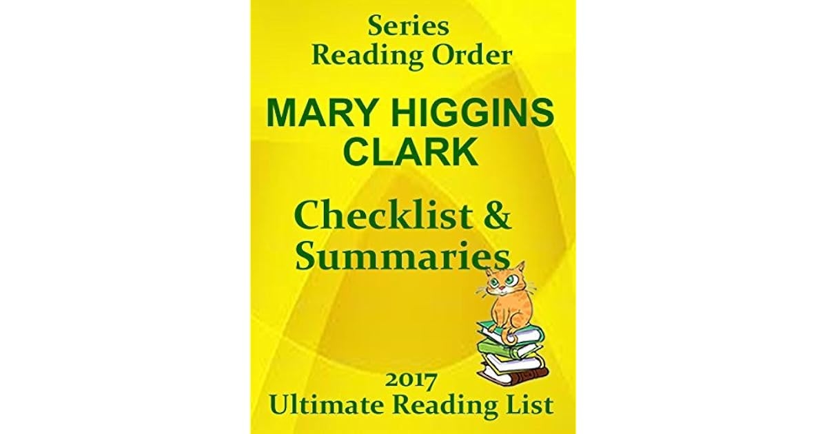 Mary Higgins Clark Books In Order Printable List