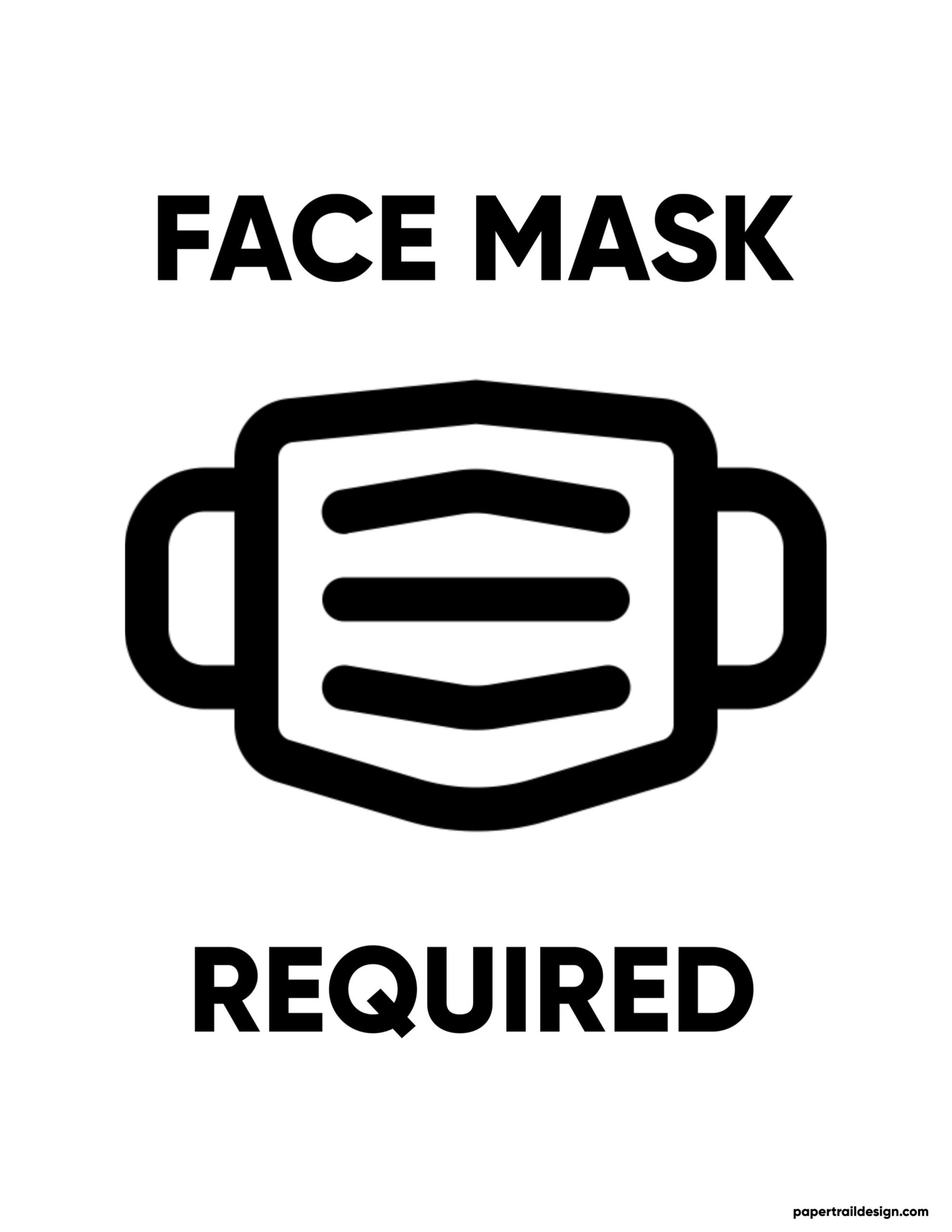 Mask Required Sign Printable