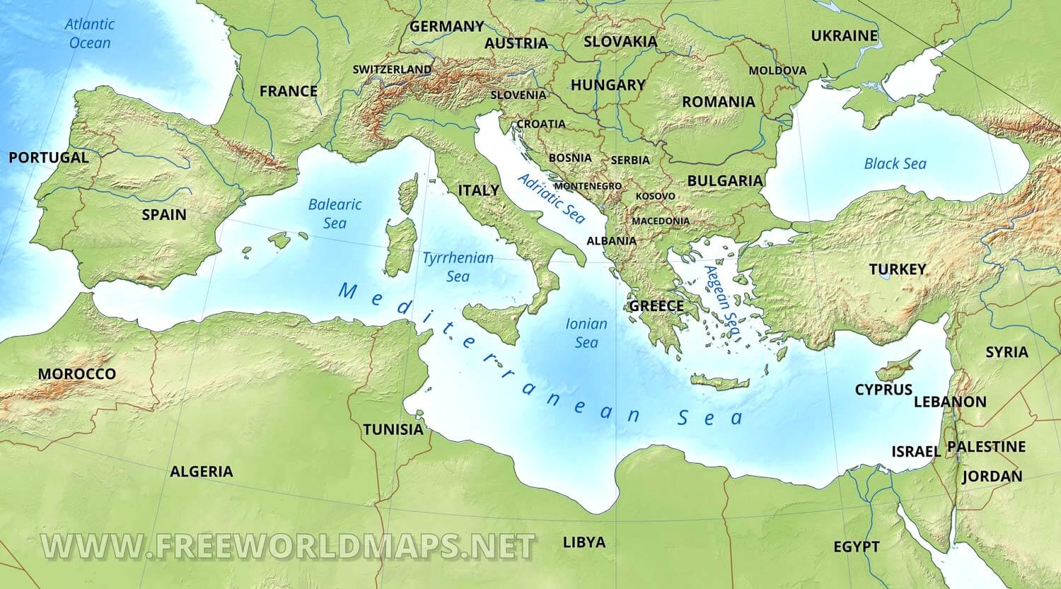 Mediterranean Map