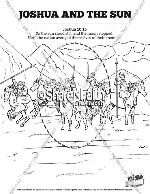 Meets With The Joshua Gibeonites Coloring Pages