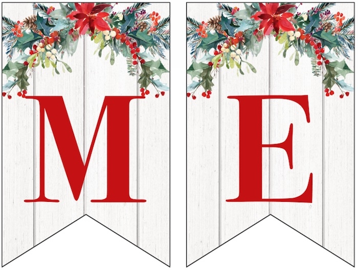 Merry Christmas Printable Banner Free Printable Template