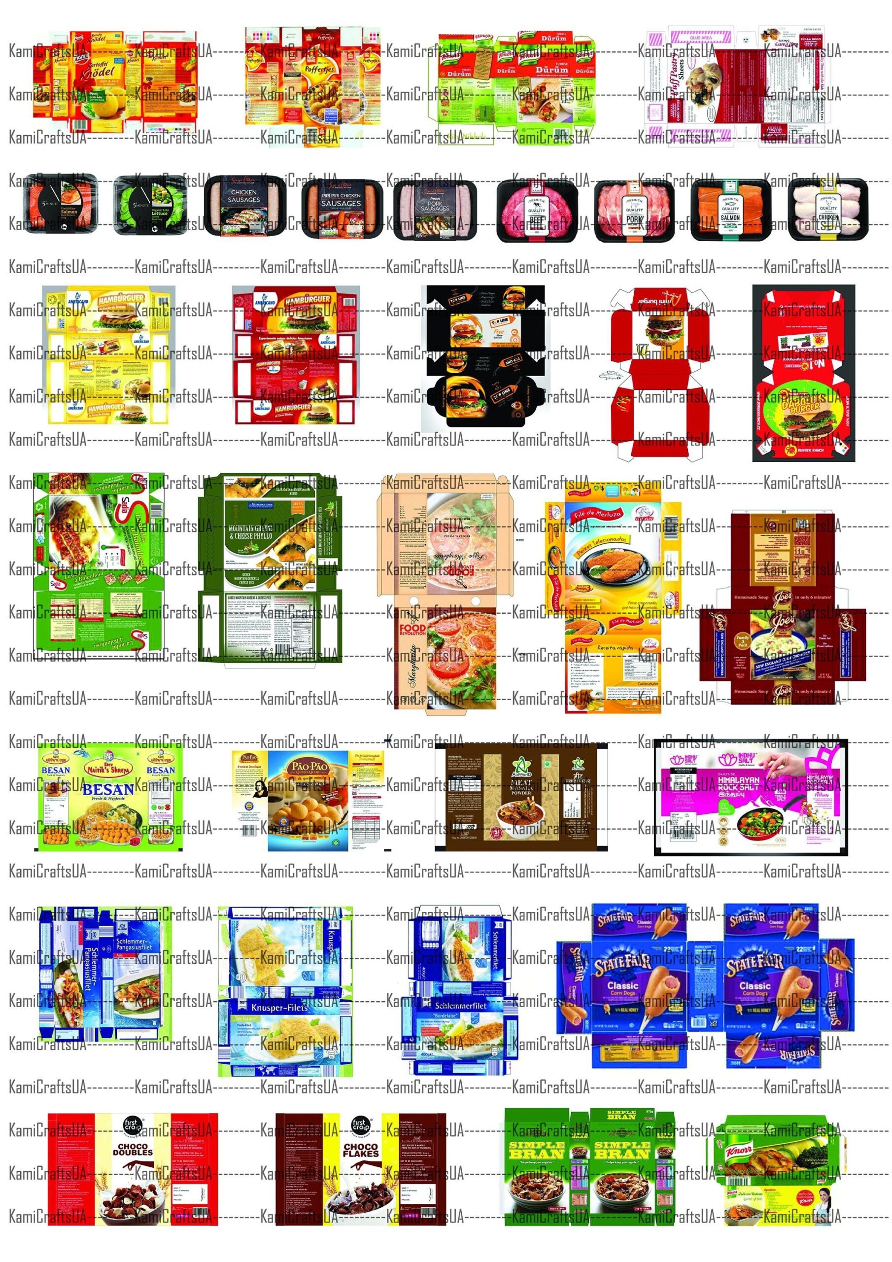 Printable Food Labels For Dolls