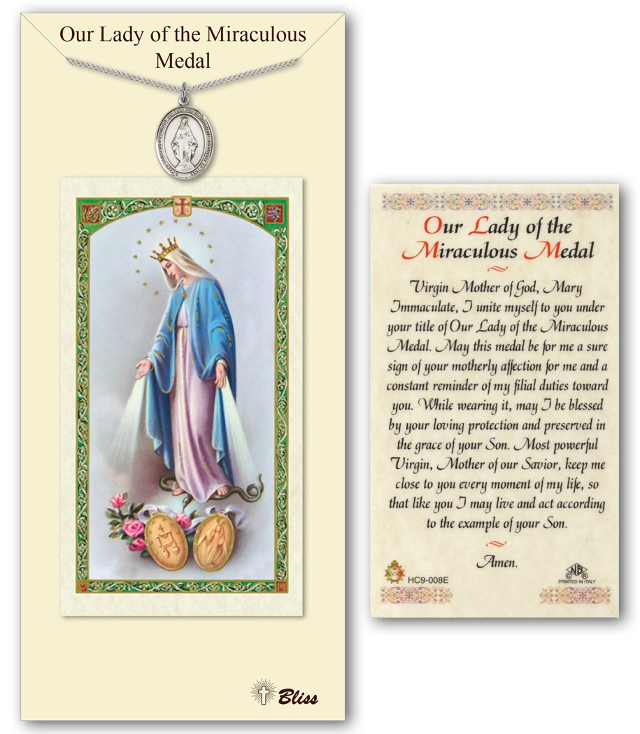 Miraculous Medal Prayer Card Printable Miraculous Medal Prayer Card Printable