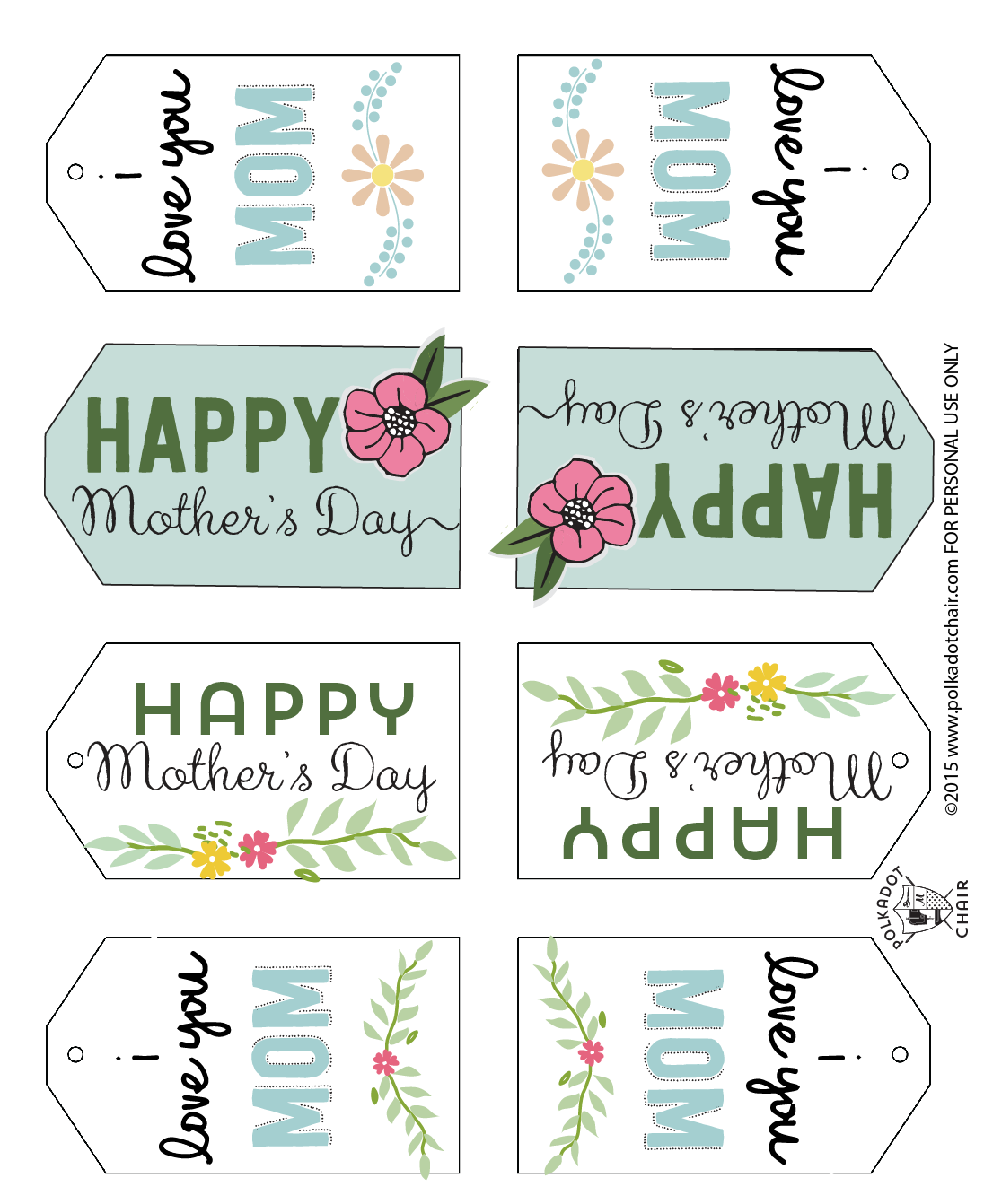 Happy MotherS Day Printable Tags Happy MotherS Day Printable Tags