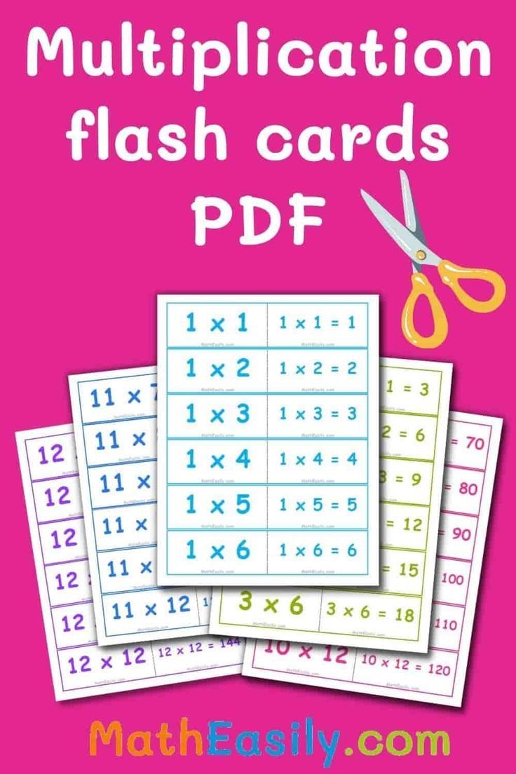 Multiplication Flash Cards Printable Free Multiplication Flash Cards 