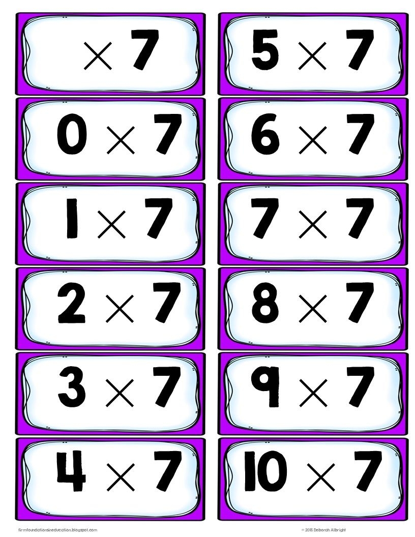 Multiplication Flashcards Printable Free We Have Printable 