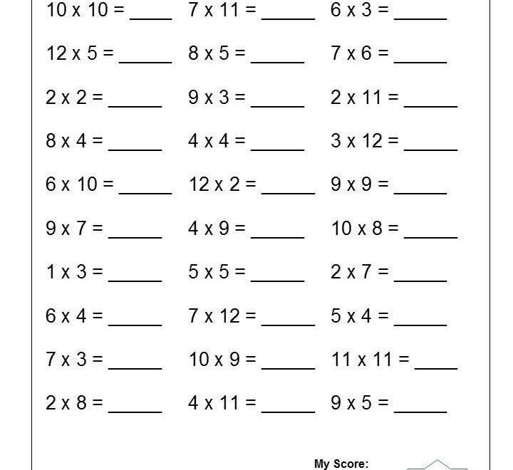 Multiplication Mixed Times Tables Ten Worksheets Free Vrogue co