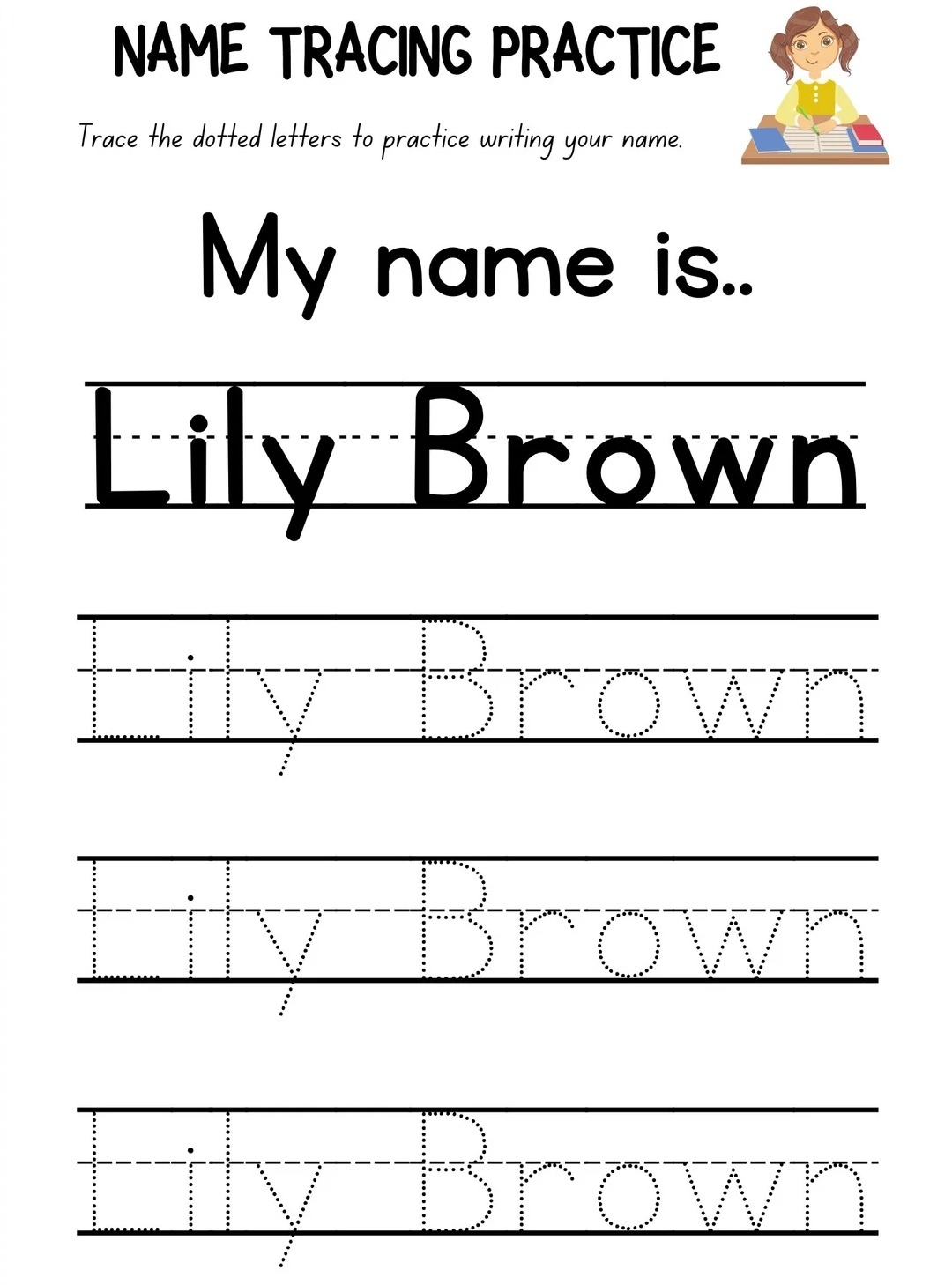 Name Practice Worksheets Free Printable Printable JD