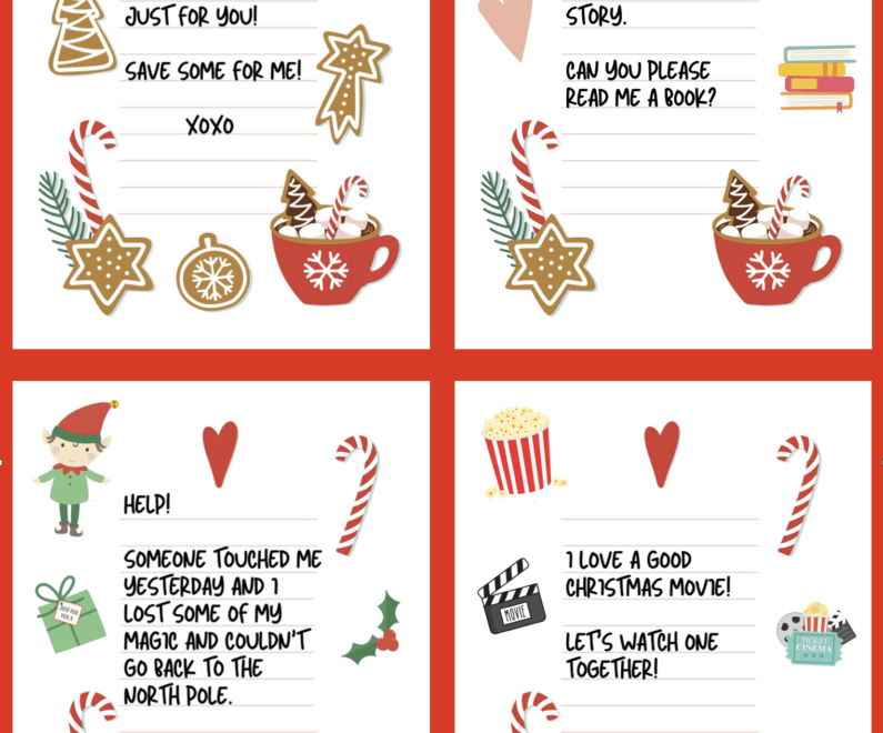 Notes From The Elf On The Shelf Printables