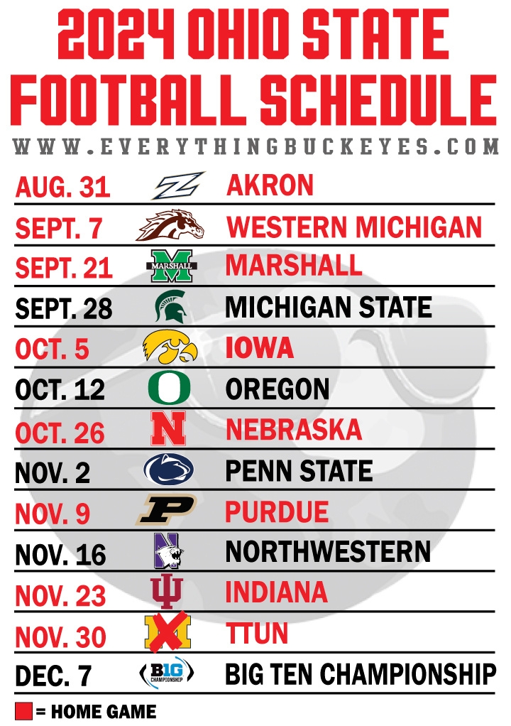 Ohio State Football Schedule 2025 And 2025 Olympics Asha Claire