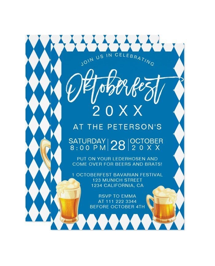 Free Printable Oktoberfest Invitations Templates