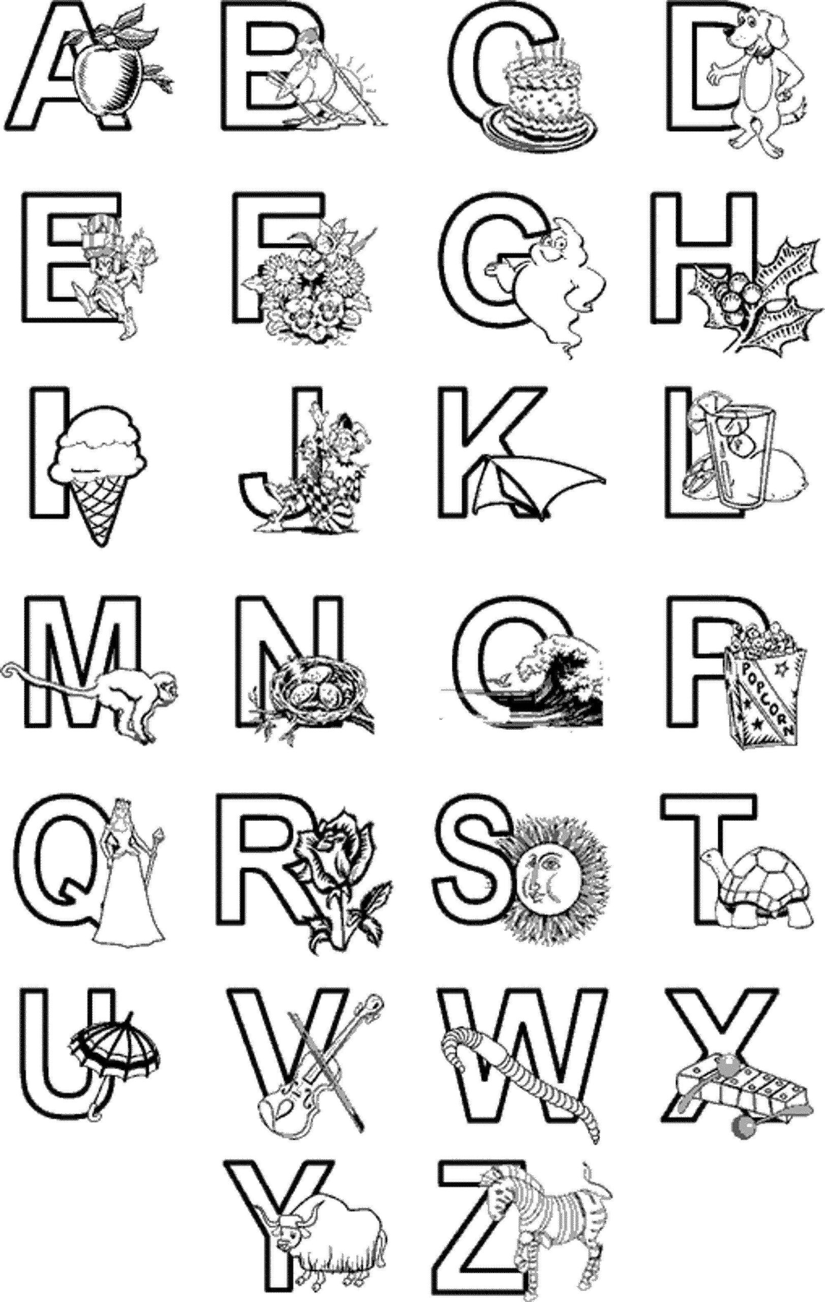Online Coloring Pages Coloring Page English Alphabet Letters English 