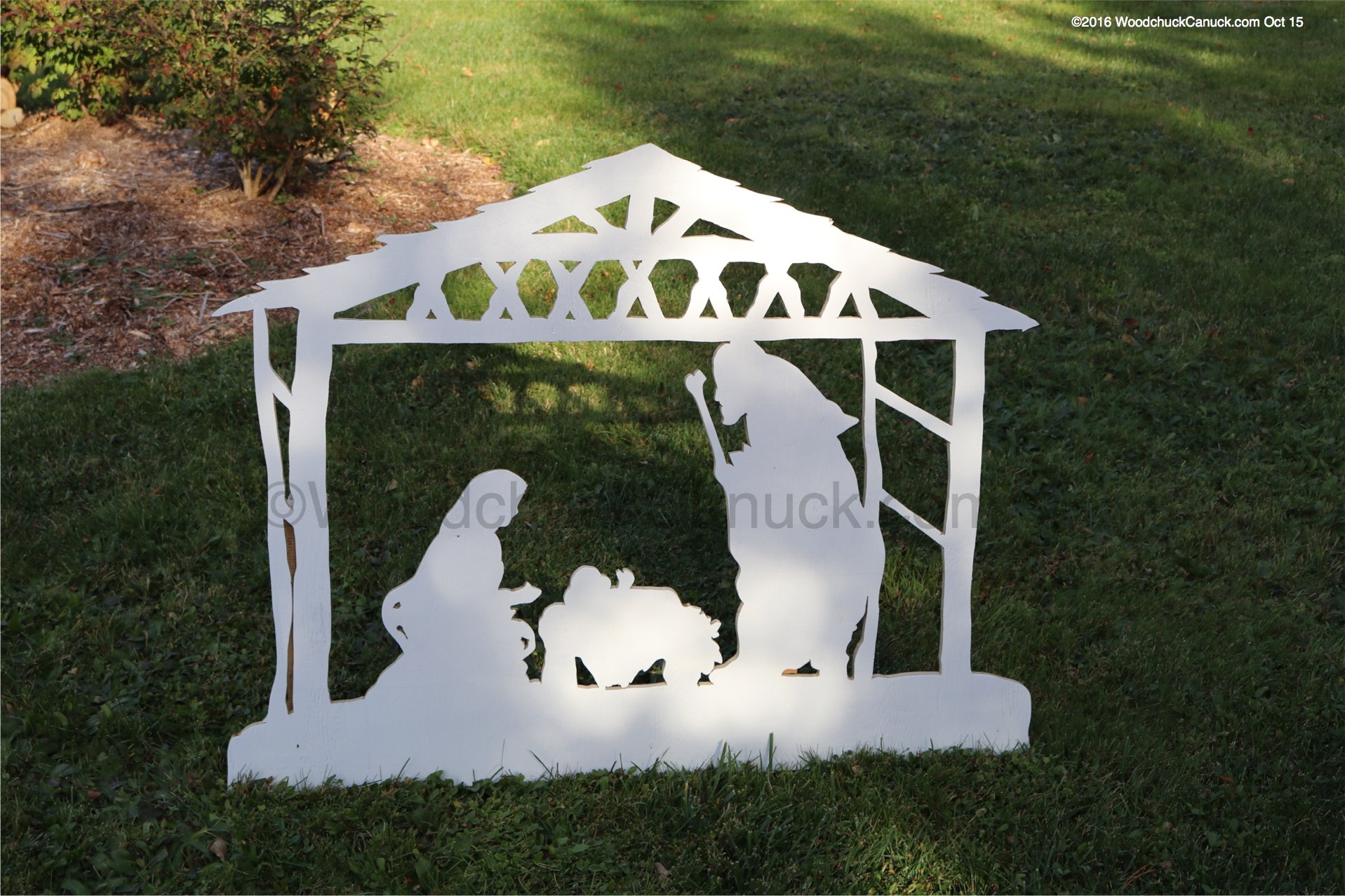 Outdoor Wood Nativity Scene Patterns Free Web This Rustic Diy Wooden 