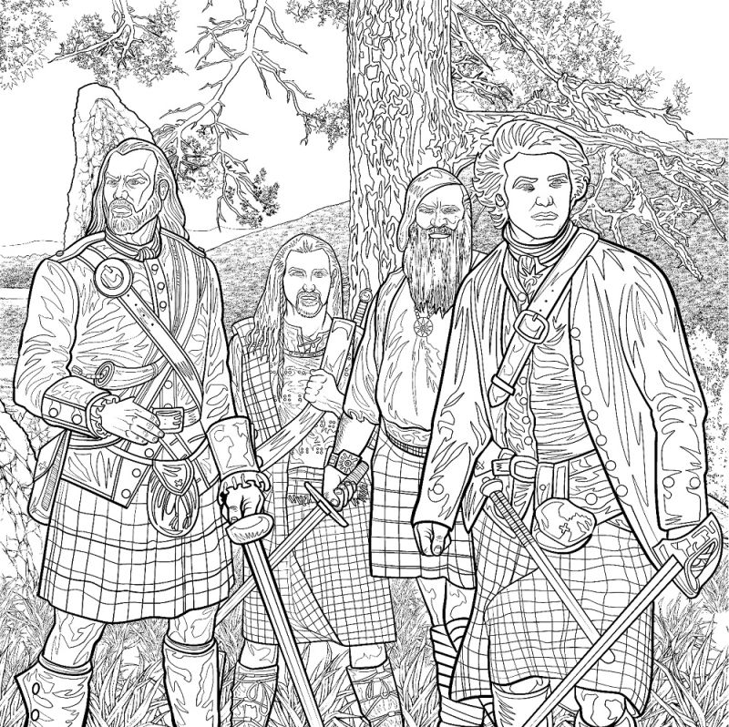 Outlandish Companion Volume Two And Outlander Coloring Book Out Now 