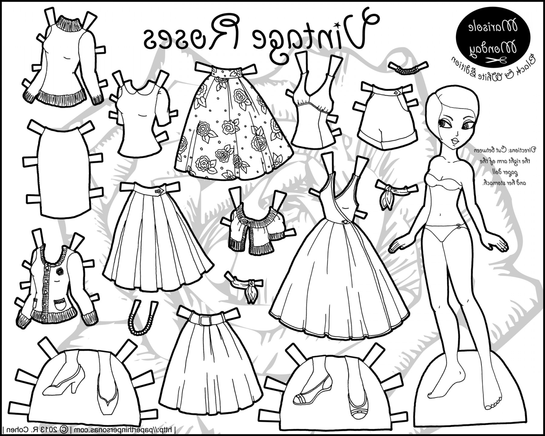 Paper Doll Coloring Pages At GetColorings Free Printable Paper Doll Coloring Pages At GetColorings Free Printable
