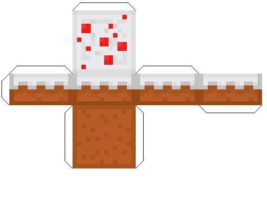 Papercraft Cake Minecraft Printables