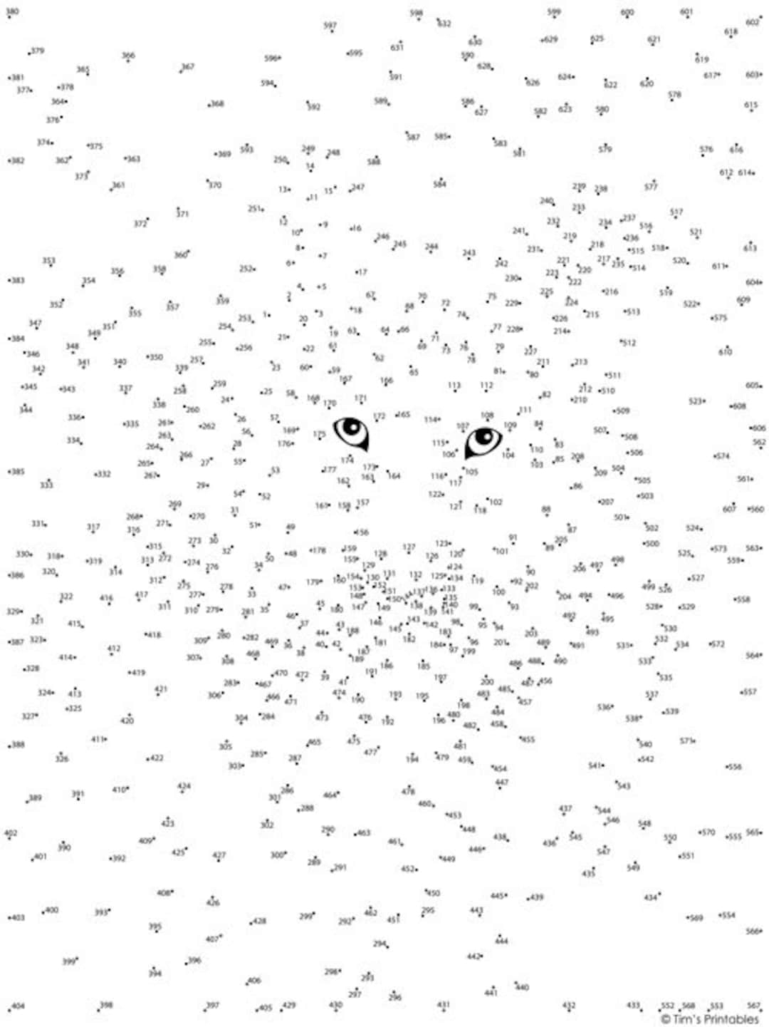 Pdf Extreme Dot To Dot Printables