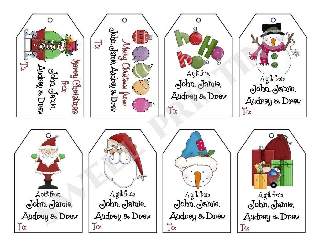 Personalized Christmas Gift Tags Free Printables