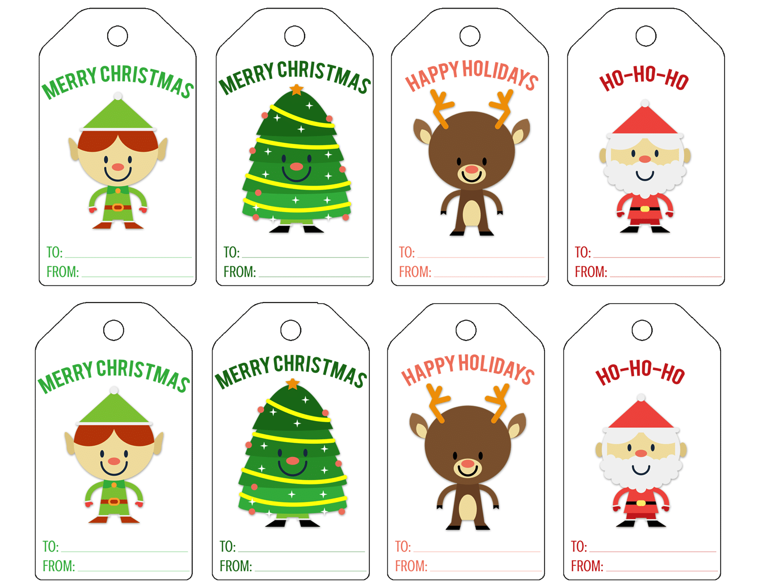 Personalized Christmas Gift Tags Free Printables