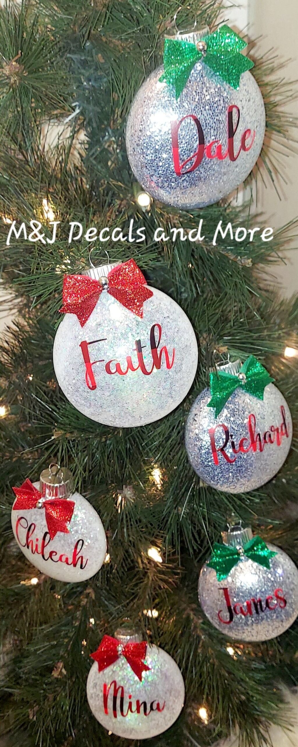 Printable Foldable Custom Name Ornament