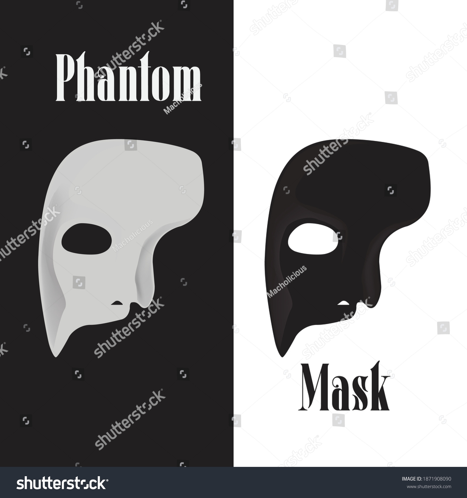 Phantom Of The Opera Mask Template Printable
