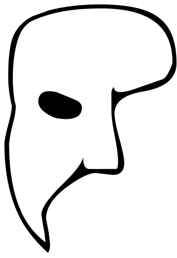 Phantom Of The Opera Mask Template