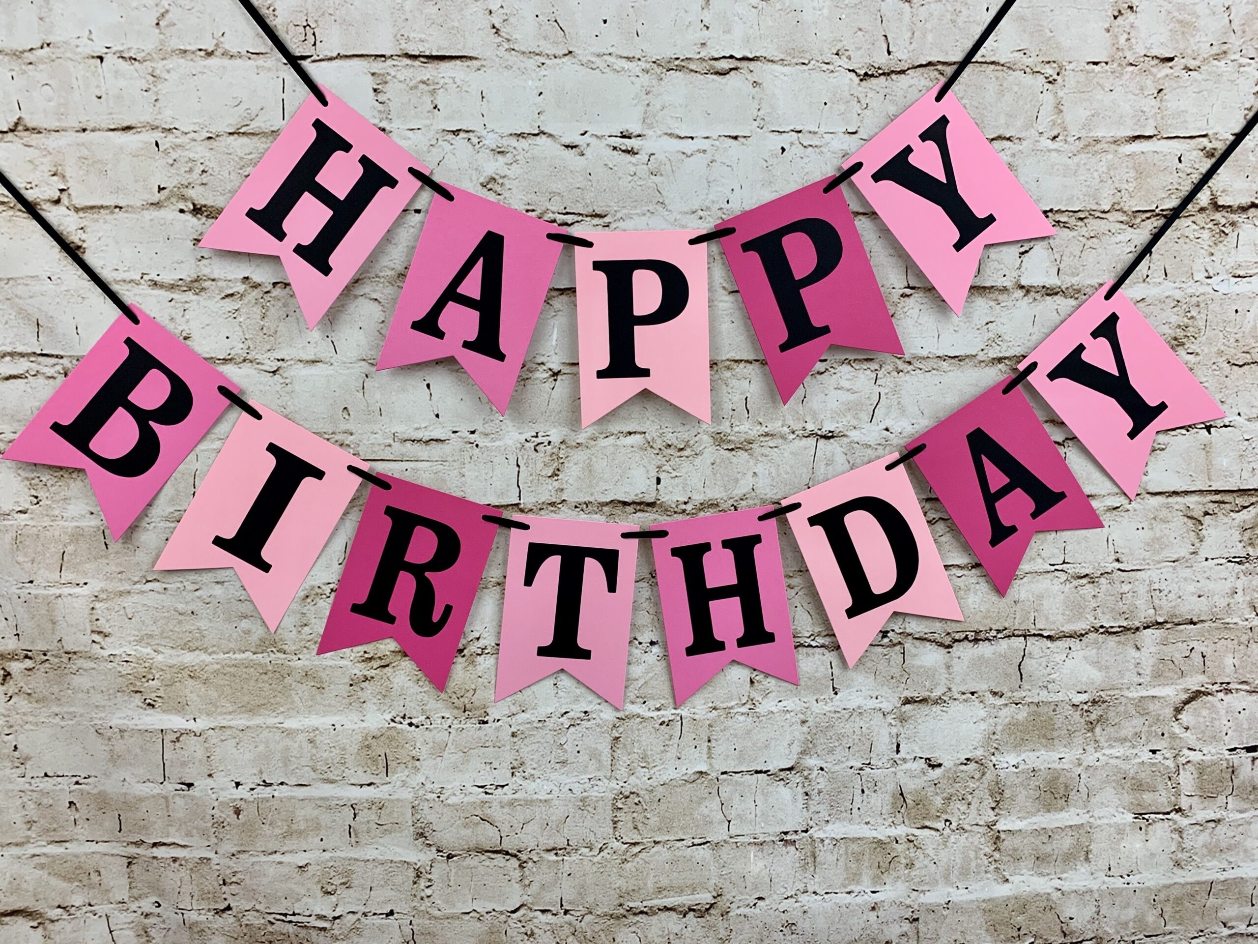Pink Birthday Banner Printable Printable Word Searches