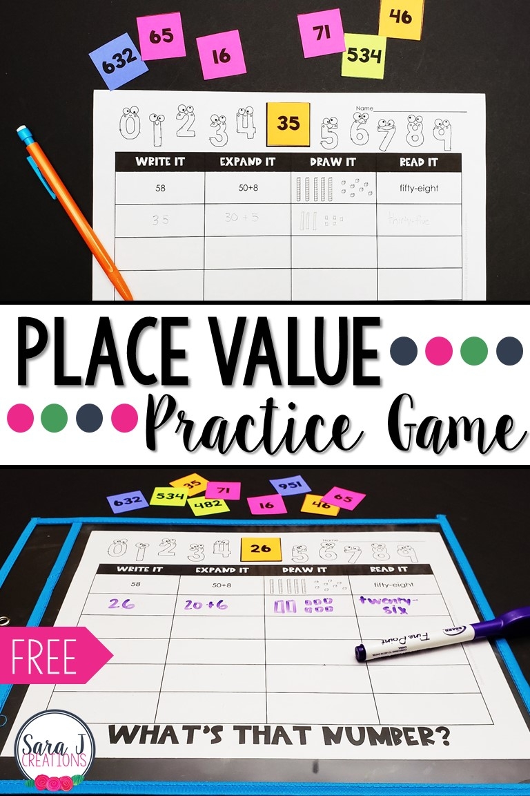 Place Value Games For 2Nd Grade Printable