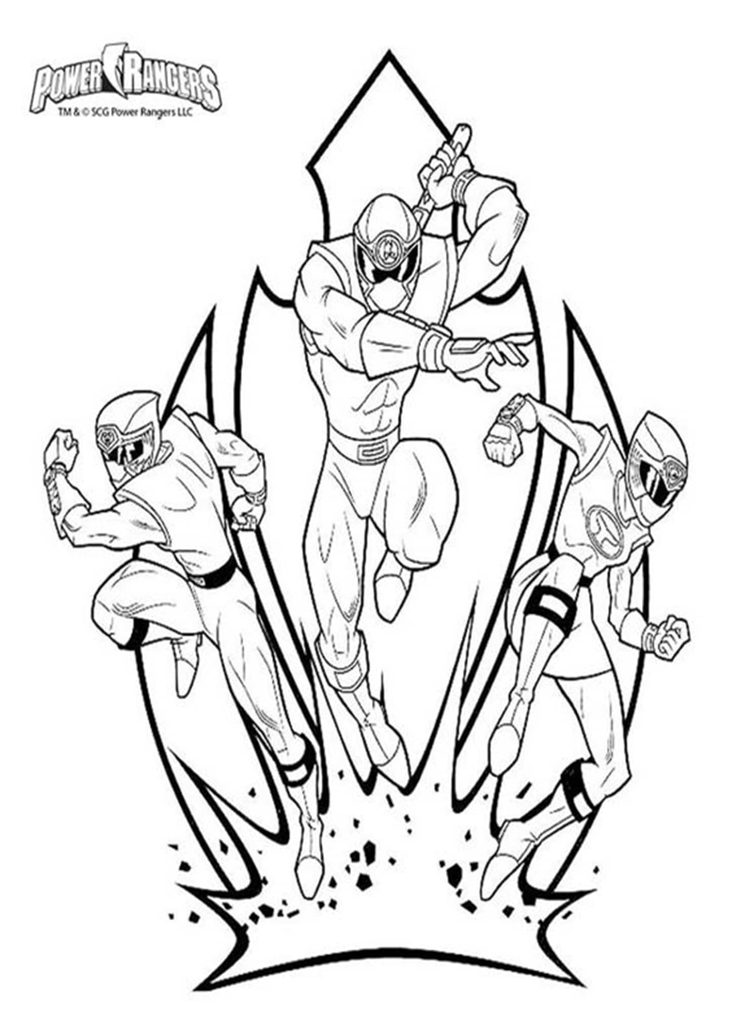 Power Ranger Printable Coloring Pages