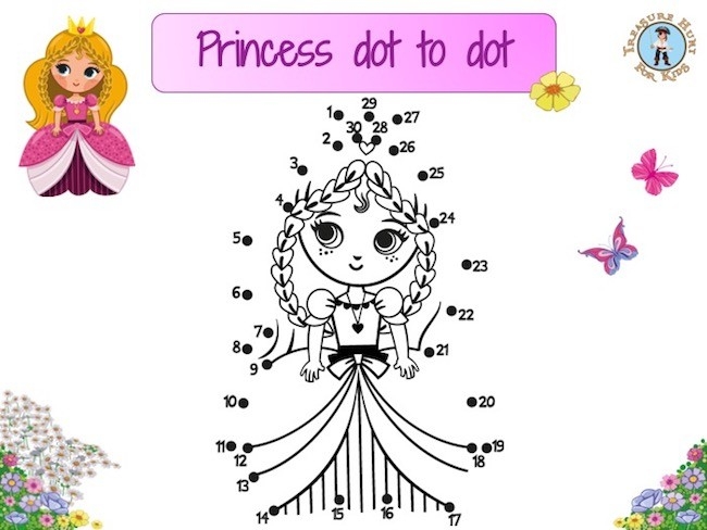 Dot To Dot Princess Printables