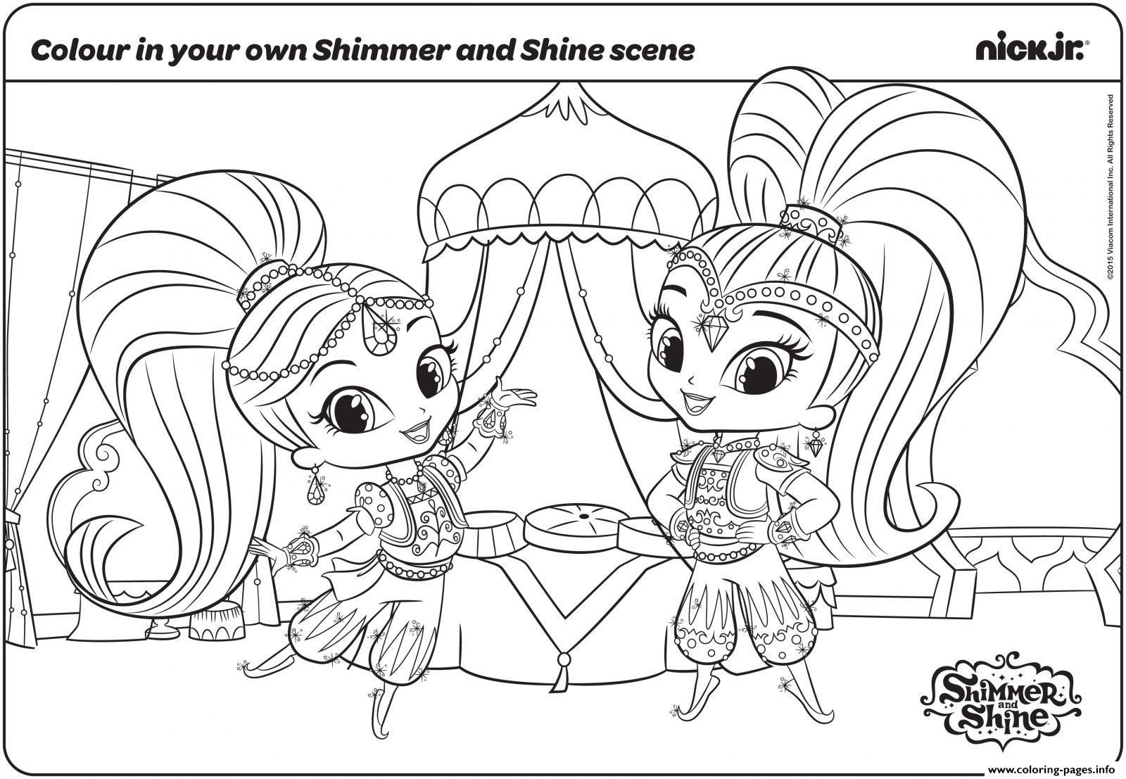 Printable Shimmer And Shine Connect The Dots