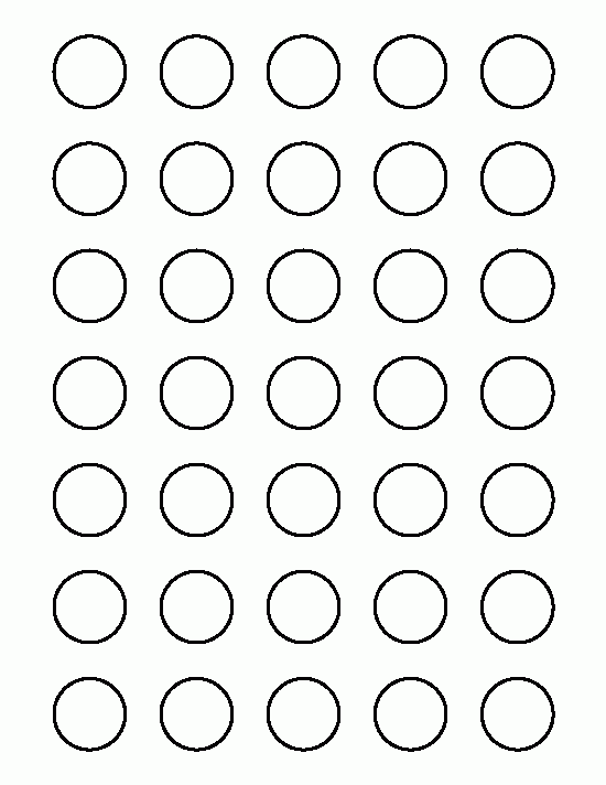 1 Inch Circle Template Printable 1 Inch Circle Template Printable