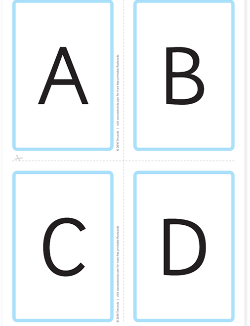 Printable Abc Flashcards Letters Only Printable Free Templates