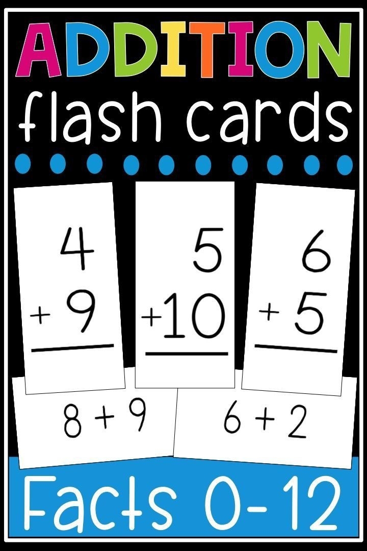 Printable Addition Flash Cards 0 12 Free Printable