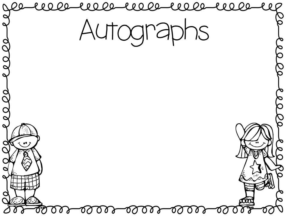 Printable Autograph Book For Students Printable Templates
