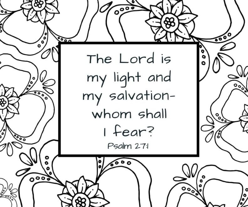 Printable Bible Coloring Pages With Verses