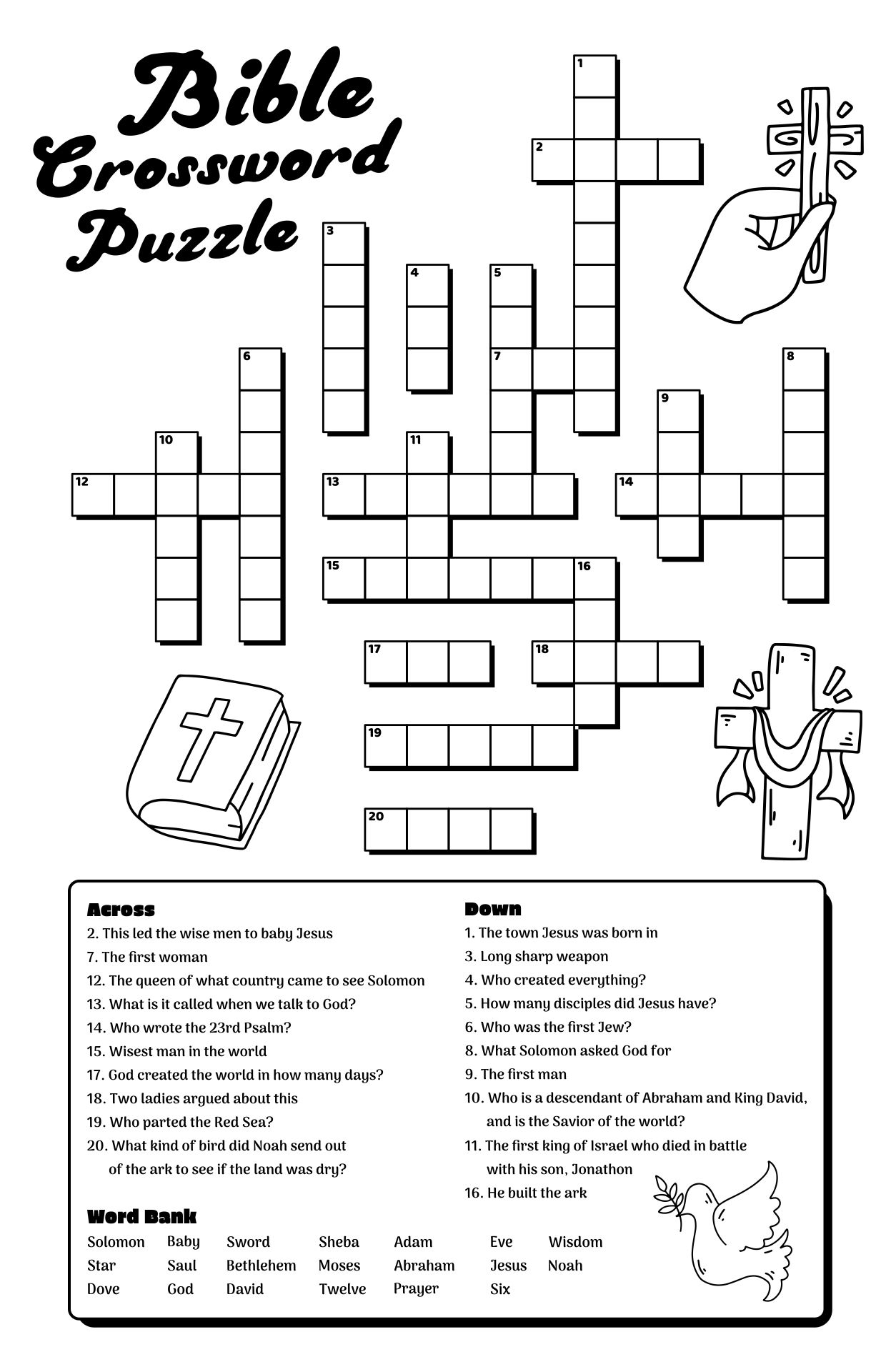 Printable Bible Crossword Puzzles With Answers At James Oneill Blog Printable Bible Crossword Puzzles With Answers At James Oneill Blog