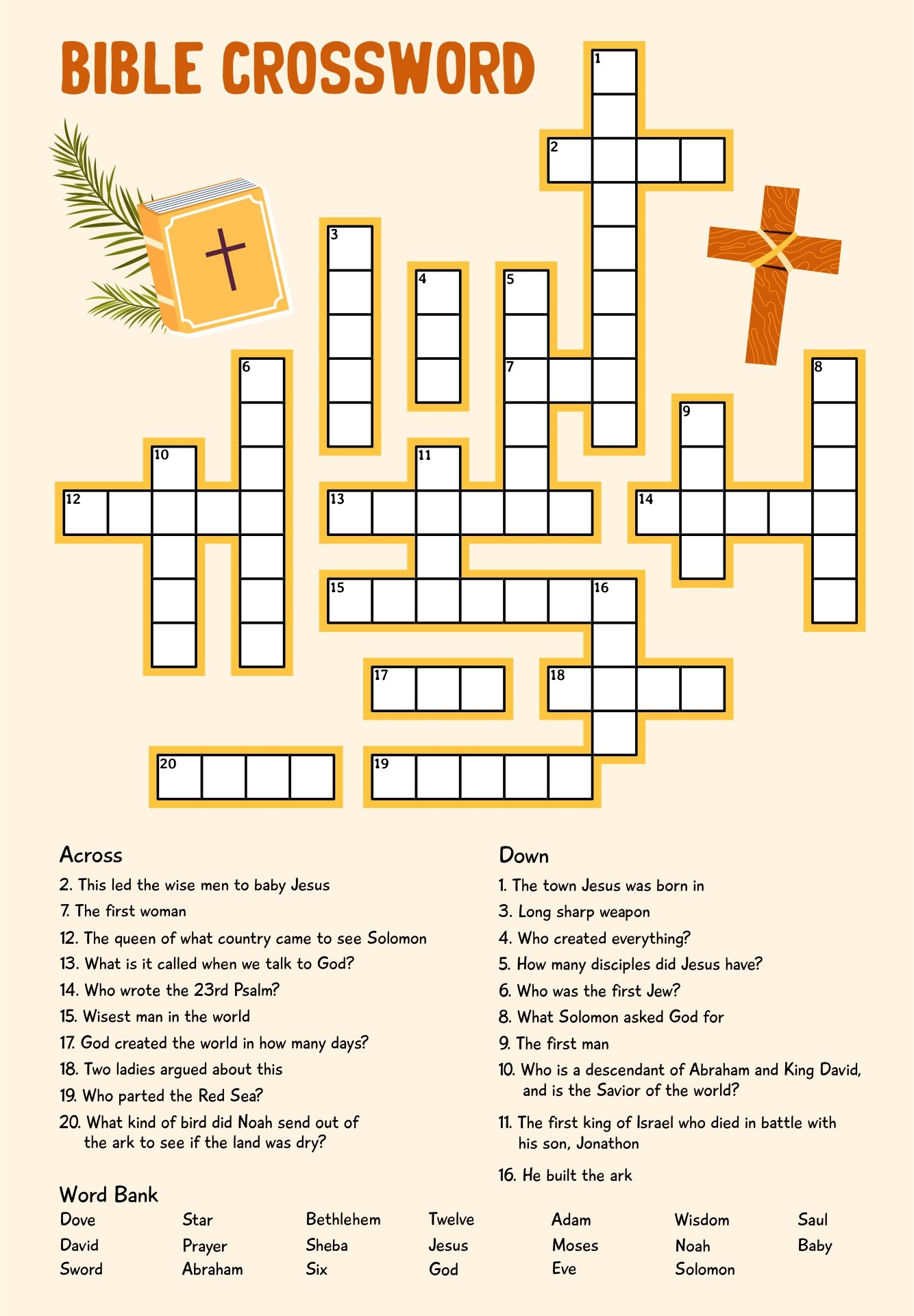 Printable Bible Crossword Puzzles With Answers At James Oneill Blog Printable Bible Crossword Puzzles With Answers At James Oneill Blog
