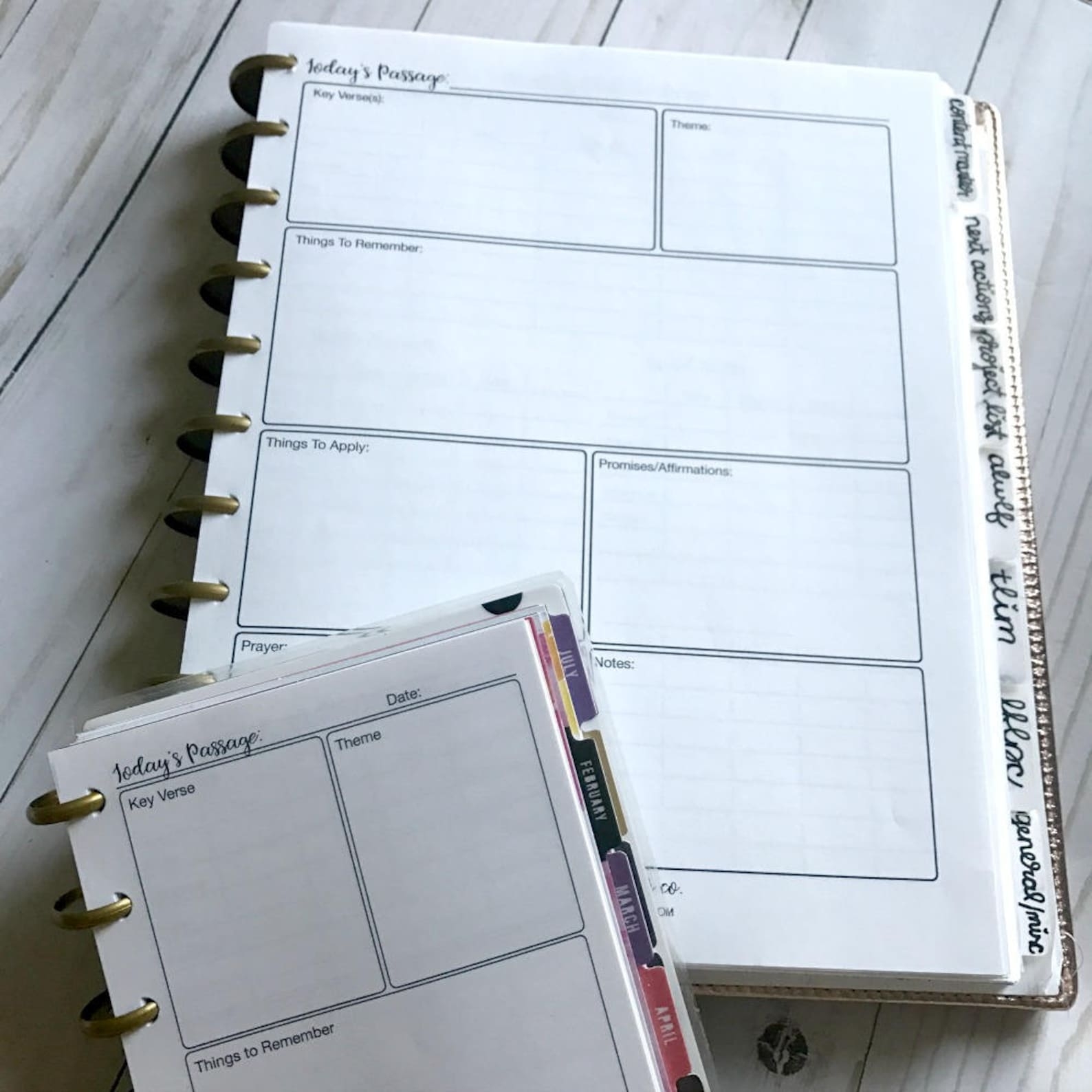 Happy Planner Bible Study Printables