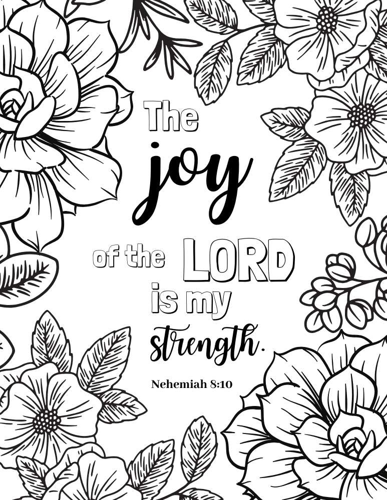 Printable Bible Verse Coloring Pages