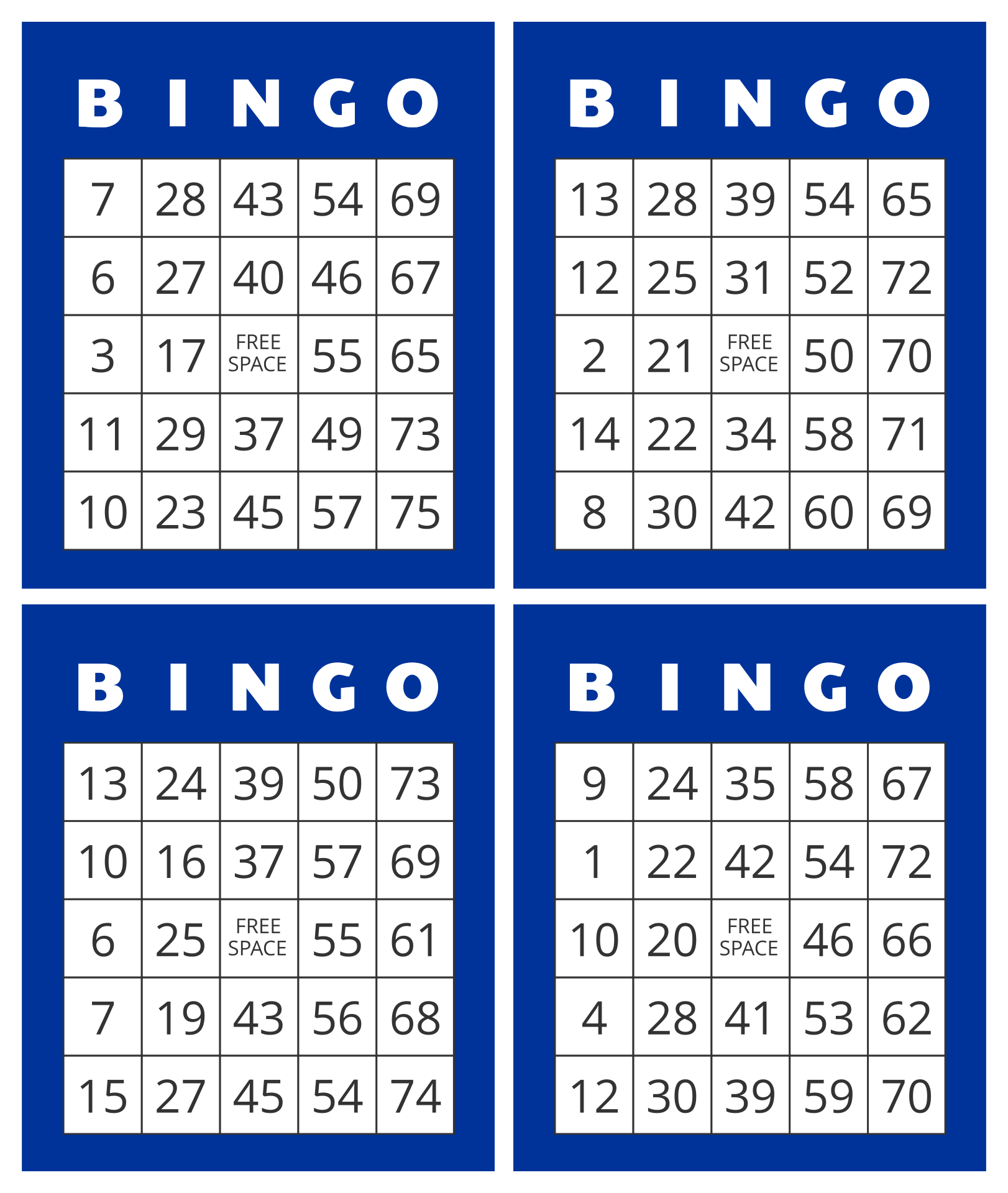 Printable Bingo Cards 1 75