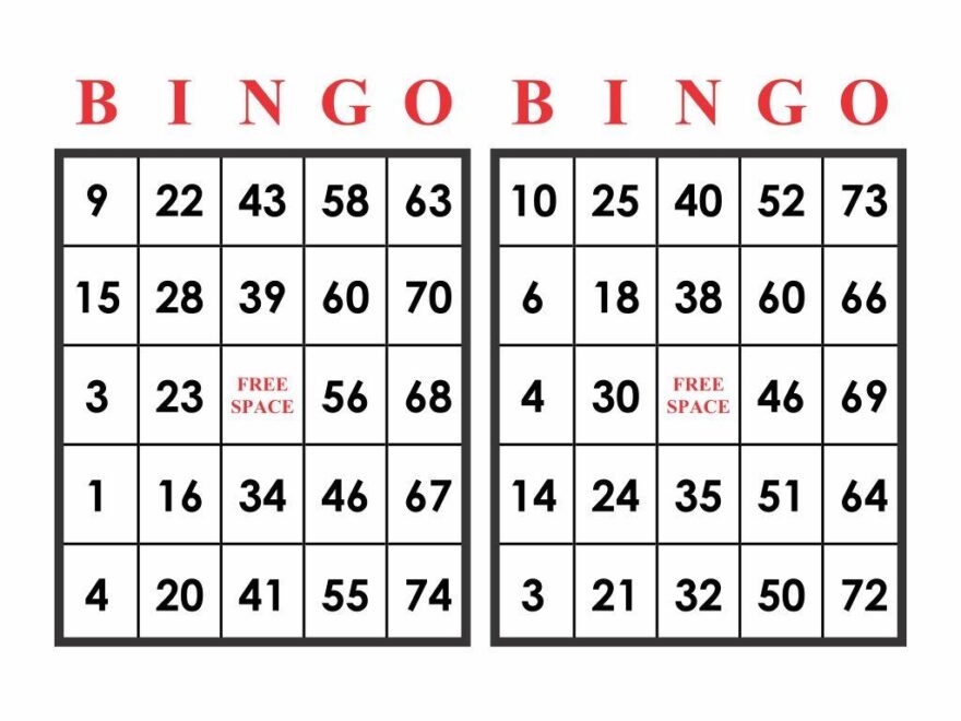 Printable Bingo Numbers 1 75 Gridgit