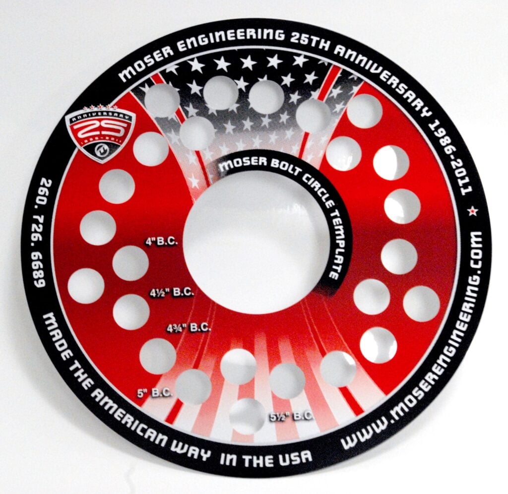 Wheel Bolt Pattern Template Printable