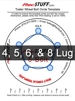 Printable Bolt Pattern Template