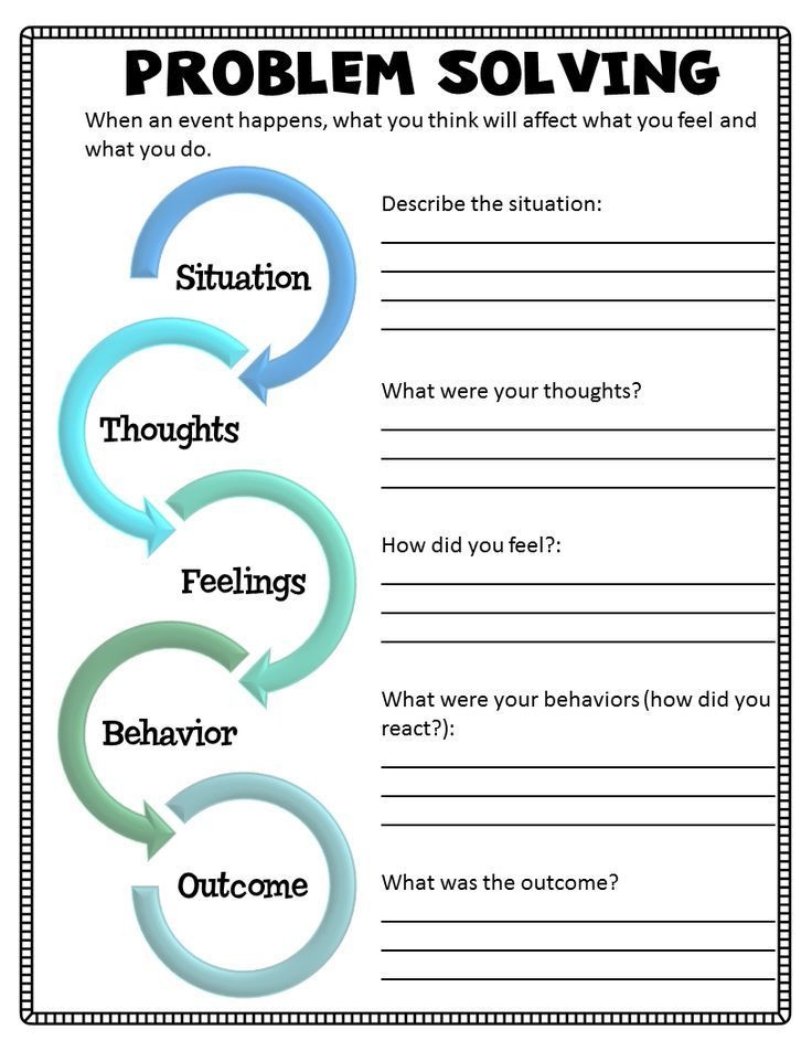 Printable Cbt Worksheets For Adults Printable Worksheets