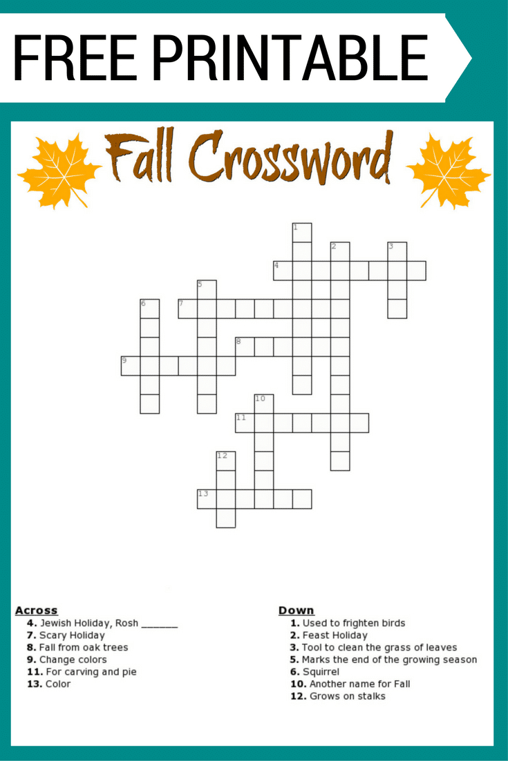 Printable Crossword Puzzles For Teens Printable Word Searches
