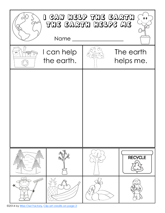 Printable Earth Day Worksheets