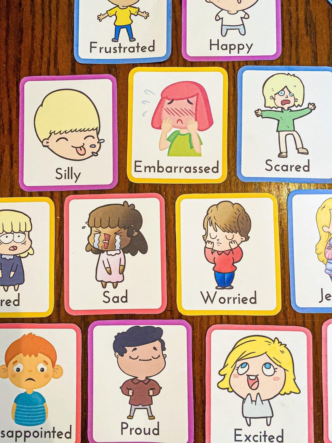 Printable Feelings And Emotions Flashcards
