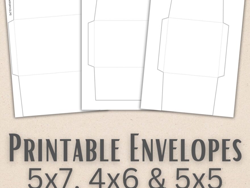 Printable Envelope Templates 5x7 4x6 5x5 PNG JPG And Pdf Envelope